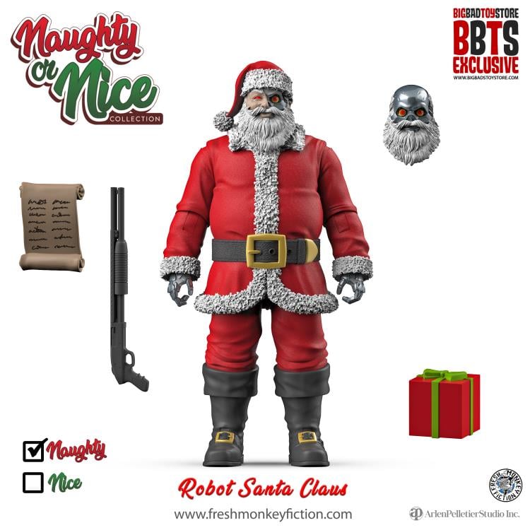 Naughty or Nice Collection Cyborg Santa BBTS Exclusive Figure Gallery Image 3