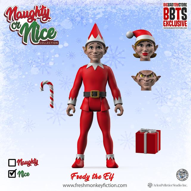 Naughty or Nice Collection Fredy the Elf BBTS Exclusive Figure Gallery Image 3
