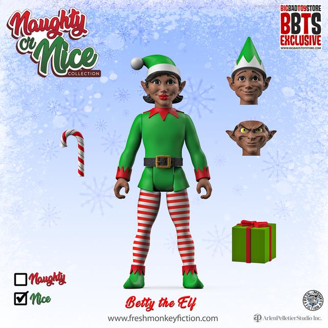 Naughty or Nice Collection Betty the Elf BBTS Exclusive Figure Gallery Image 3