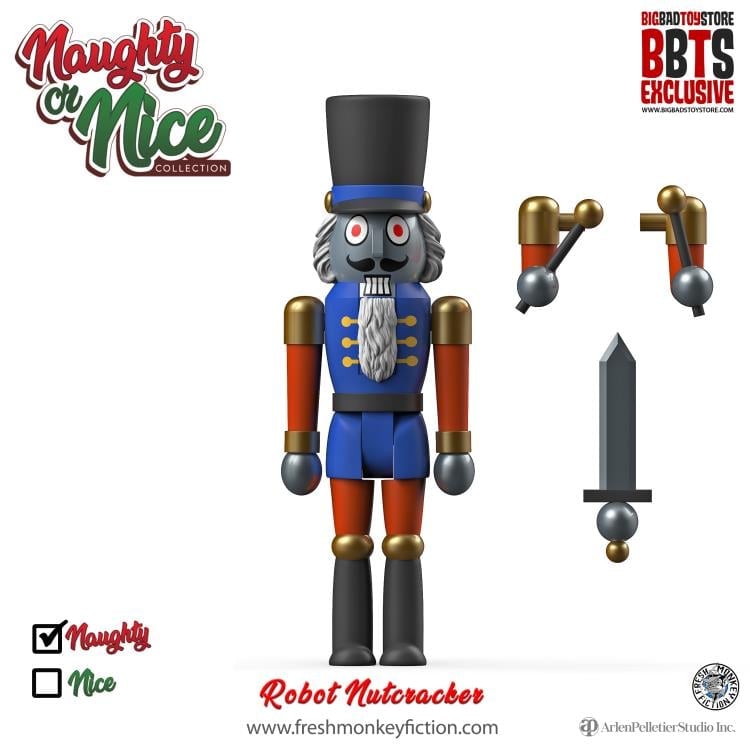 Naughty or Nice Collection Robot Nutcracker BBTS Exclusive Figure Gallery Image 3