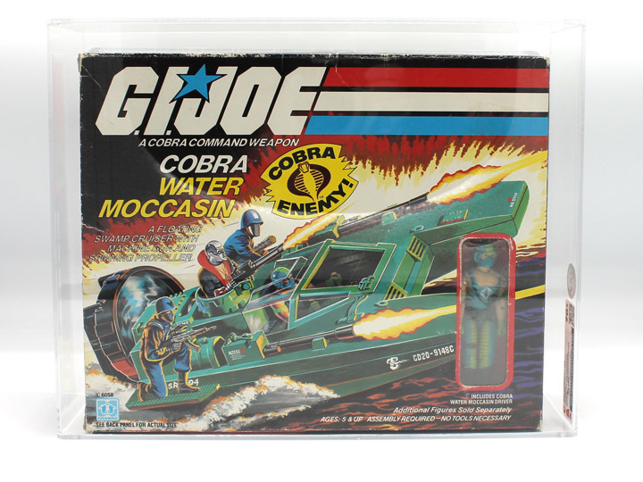 G.I. Joe: A Real American Hero 1984 Cobra Water Moccasin (Green Gloves) (CAS Grade 70+) Gallery Image 1