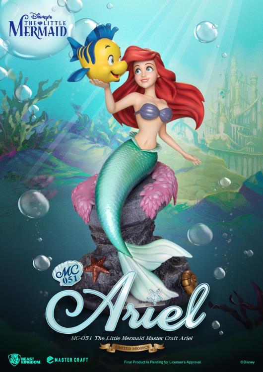 The Little Mermaid Master Craft MC-051 Ariel and Flounder Statue Gallery Image 6