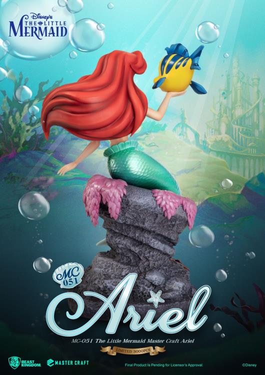 The Little Mermaid Master Craft MC-051 Ariel and Flounder Statue Gallery Image 5