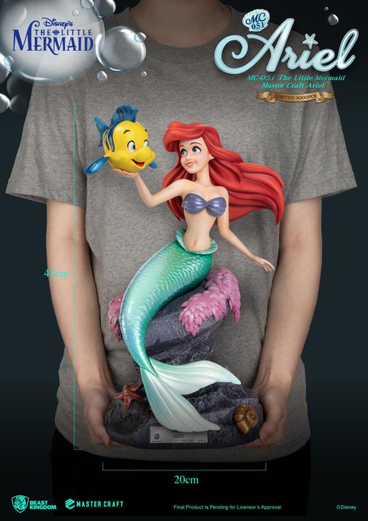 The Little Mermaid Master Craft MC-051 Ariel and Flounder Statue Gallery Image 10