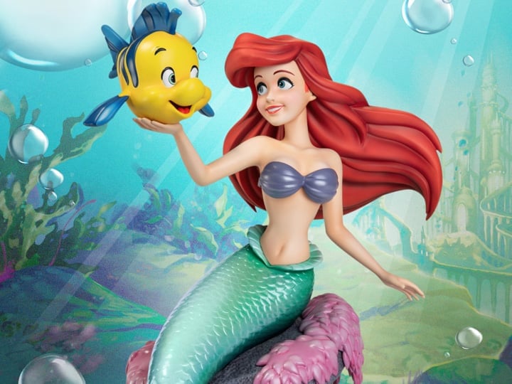 The Little Mermaid Master Craft MC-051 Ariel and Flounder Statue Gallery Image 1