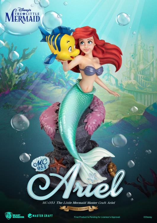 The Little Mermaid Master Craft MC-051 Ariel and Flounder Statue Gallery Image 7