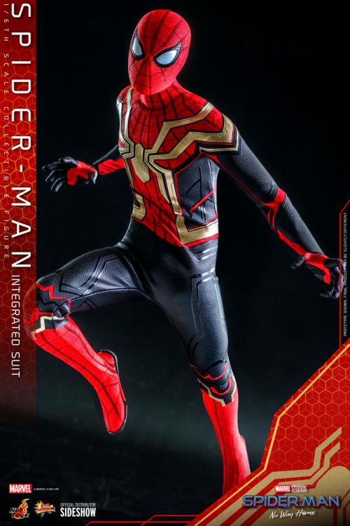 Spider-Man: No Way Home MMS623 Spider-Man (Integrated Suit) 1/6th Scale Collectible Figure Gallery Image 4