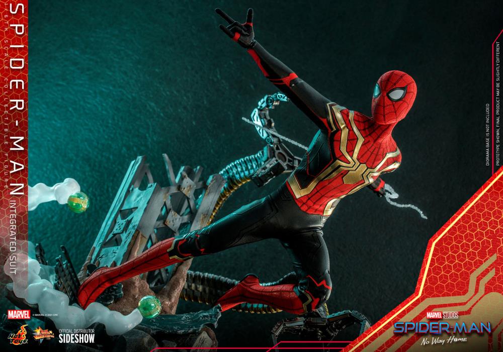 Spider-Man: No Way Home MMS623 Spider-Man (Integrated Suit) 1/6th Scale Collectible Figure Gallery Image 14