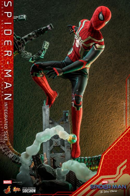 Spider-Man: No Way Home MMS623 Spider-Man (Integrated Suit) 1/6th Scale Collectible Figure Gallery Image 6