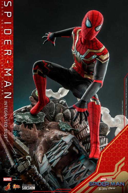 Spider-Man: No Way Home MMS623 Spider-Man (Integrated Suit) 1/6th Scale Collectible Figure Gallery Image 13