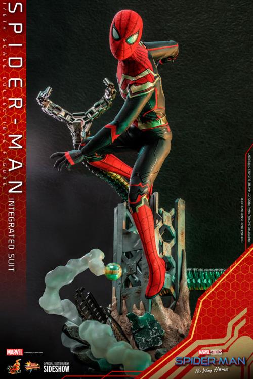 Spider-Man: No Way Home MMS623 Spider-Man (Integrated Suit) 1/6th Scale Collectible Figure Gallery Image 12