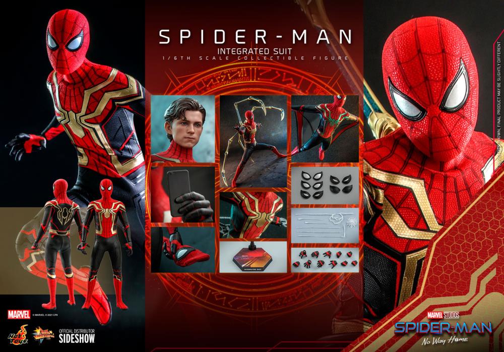 Spider-Man: No Way Home MMS623 Spider-Man (Integrated Suit) 1/6th Scale Collectible Figure Gallery Image 17