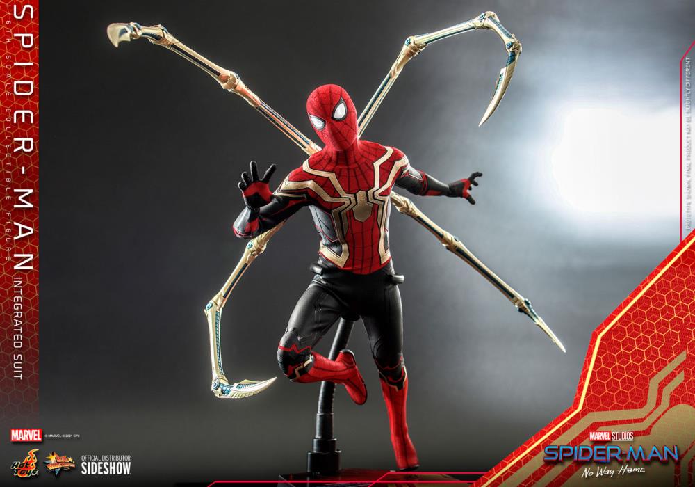 Spider-Man: No Way Home MMS623 Spider-Man (Integrated Suit) 1/6th Scale Collectible Figure Gallery Image 16