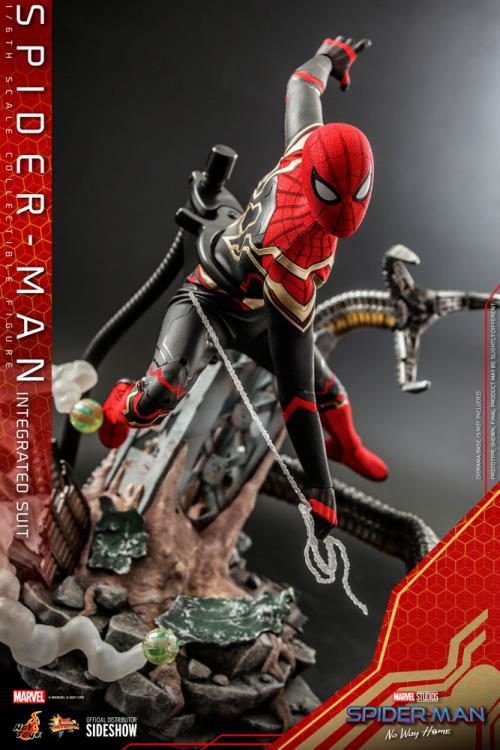 Spider-Man: No Way Home MMS623 Spider-Man (Integrated Suit) 1/6th Scale Collectible Figure Gallery Image 10