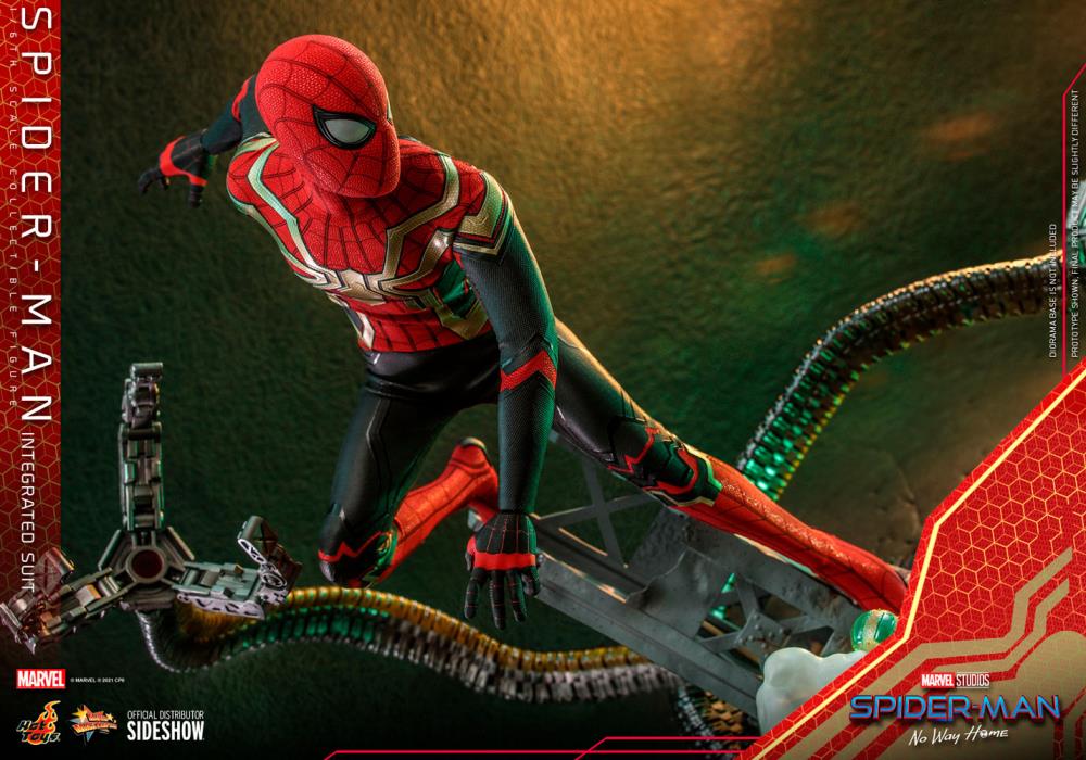 Spider-Man: No Way Home MMS623 Spider-Man (Integrated Suit) 1/6th Scale Collectible Figure Gallery Image 15