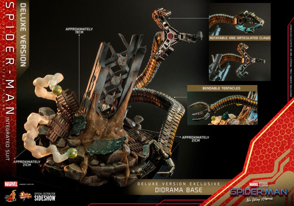 Spider-Man: No Way Home MMS624 Spider-Man (Integrated Suit) Deluxe 1/6th Scale Collectible Figure Gallery Image 21