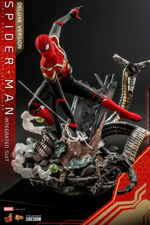 Spider-Man: No Way Home MMS624 Spider-Man (Integrated Suit) Deluxe 1/6th Scale Collectible Figure Gallery Image 7