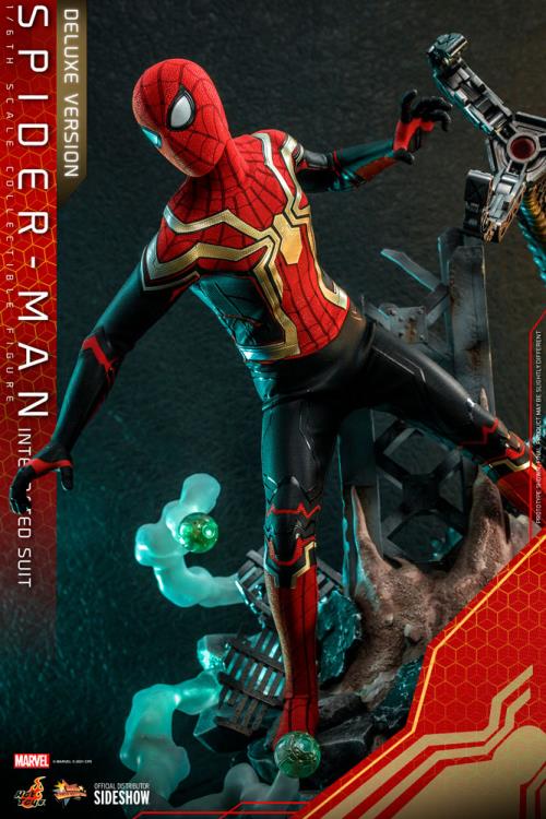 Spider-Man: No Way Home MMS624 Spider-Man (Integrated Suit) Deluxe 1/6th Scale Collectible Figure Gallery Image 5