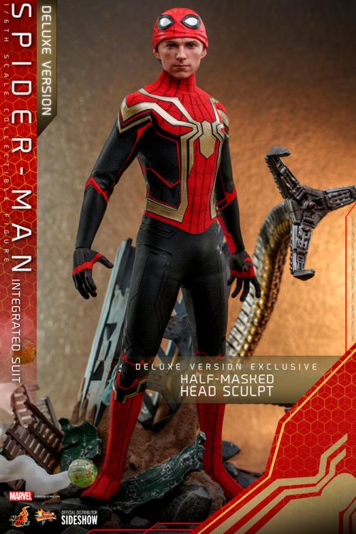 Spider-Man: No Way Home MMS624 Spider-Man (Integrated Suit) Deluxe 1/6th Scale Collectible Figure Gallery Image 18