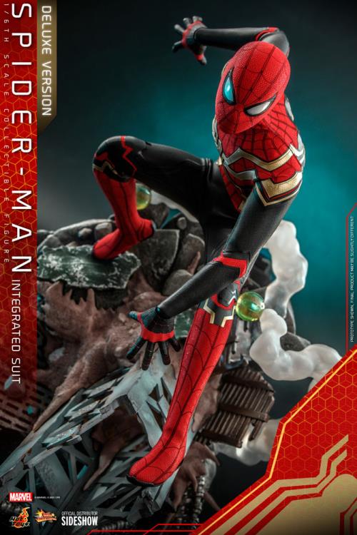 Spider-Man: No Way Home MMS624 Spider-Man (Integrated Suit) Deluxe 1/6th Scale Collectible Figure Gallery Image 16