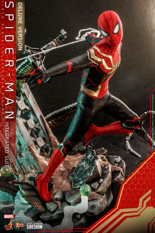 Spider-Man: No Way Home MMS624 Spider-Man (Integrated Suit) Deluxe 1/6th Scale Collectible Figure Gallery Image 12
