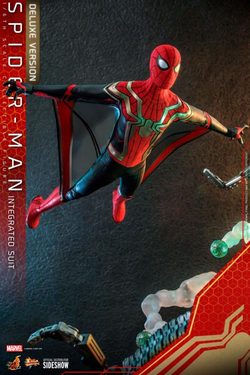 Spider-Man: No Way Home MMS624 Spider-Man (Integrated Suit) Deluxe 1/6th Scale Collectible Figure Gallery Image 15