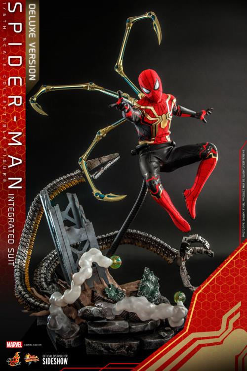 Spider-Man: No Way Home MMS624 Spider-Man (Integrated Suit) Deluxe 1/6th Scale Collectible Figure Gallery Image 11