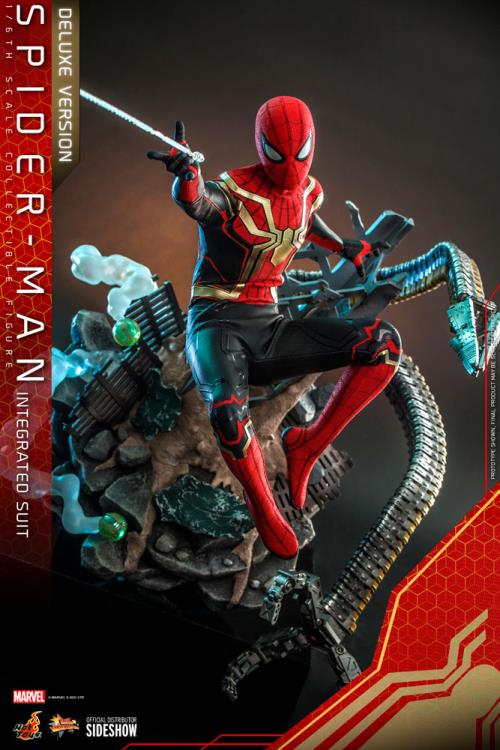 Spider-Man: No Way Home MMS624 Spider-Man (Integrated Suit) Deluxe 1/6th Scale Collectible Figure Gallery Image 4