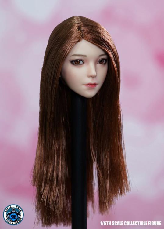 Female Head Sculpt (Long Red) w/Movable Eyeballs 1/6 Scale Accessory Gallery Image 4