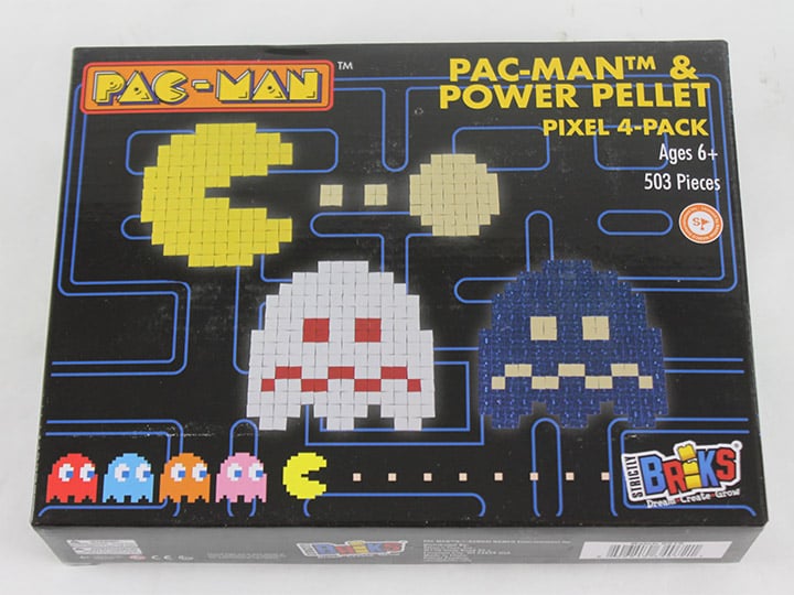 Pac-Man Classic Briks Pac-Man & Power Pellet Pixel 4-Pack Gallery Image 1