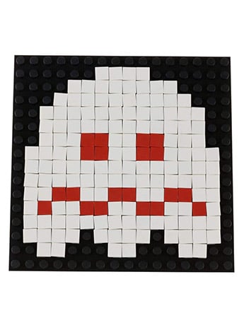 Pac-Man 1X1 Pixel Building Bricks Turn-To-White Gallery Image 2