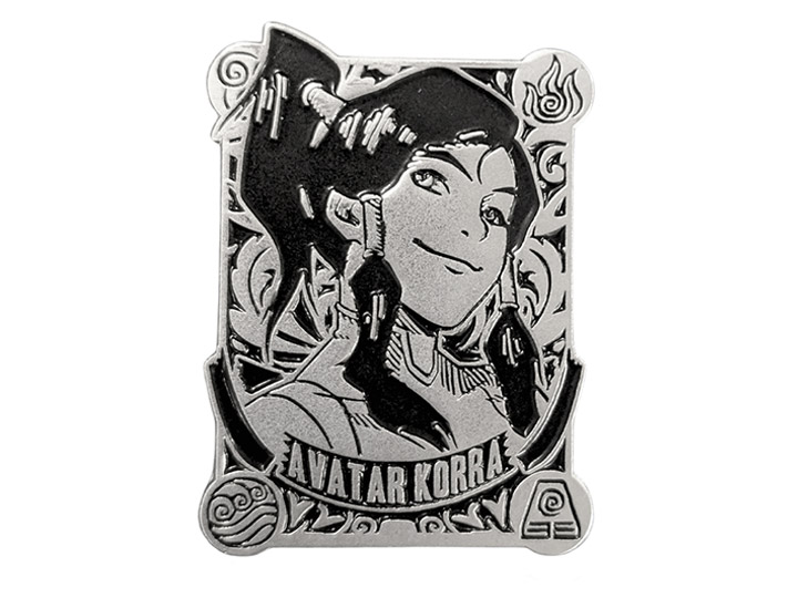 The Legend of Korra Silver Badge Korra (1st Edition) Enamel Pin Gallery Image 1