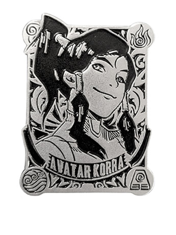 The Legend of Korra Silver Badge Korra (1st Edition) Enamel Pin Gallery Image 2
