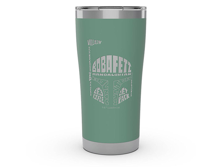 Star Wars Boba Fett Wordle 20 oz. Stainless Steel Tumbler Gallery Image 1