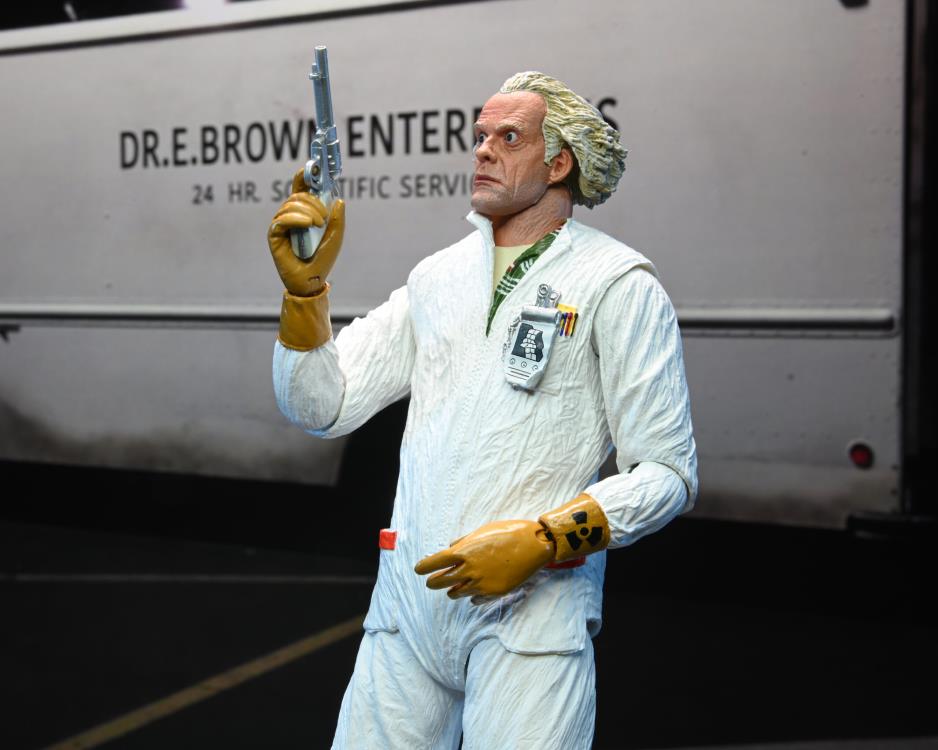 Back to the Future Ultimate Doc Brown (Hazmat Suit) Action Figure Gallery Image 11