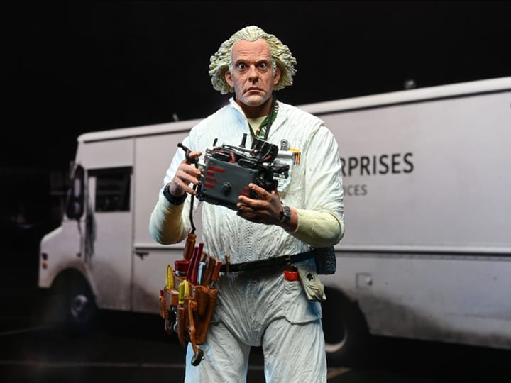 Back to the Future Ultimate Doc Brown (Hazmat Suit) Action Figure Gallery Image 1