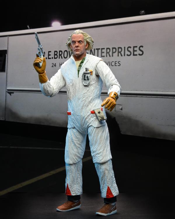 Back to the Future Ultimate Doc Brown (Hazmat Suit) Action Figure Gallery Image 13