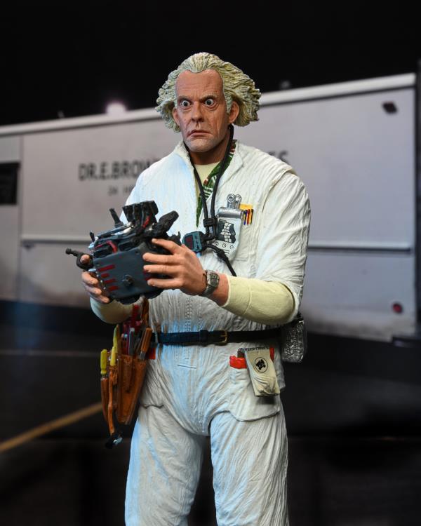 Back to the Future Ultimate Doc Brown (Hazmat Suit) Action Figure Gallery Image 7