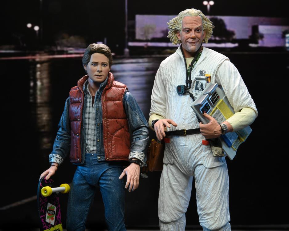Back to the Future Ultimate Doc Brown (Hazmat Suit) Action Figure Gallery Image 14
