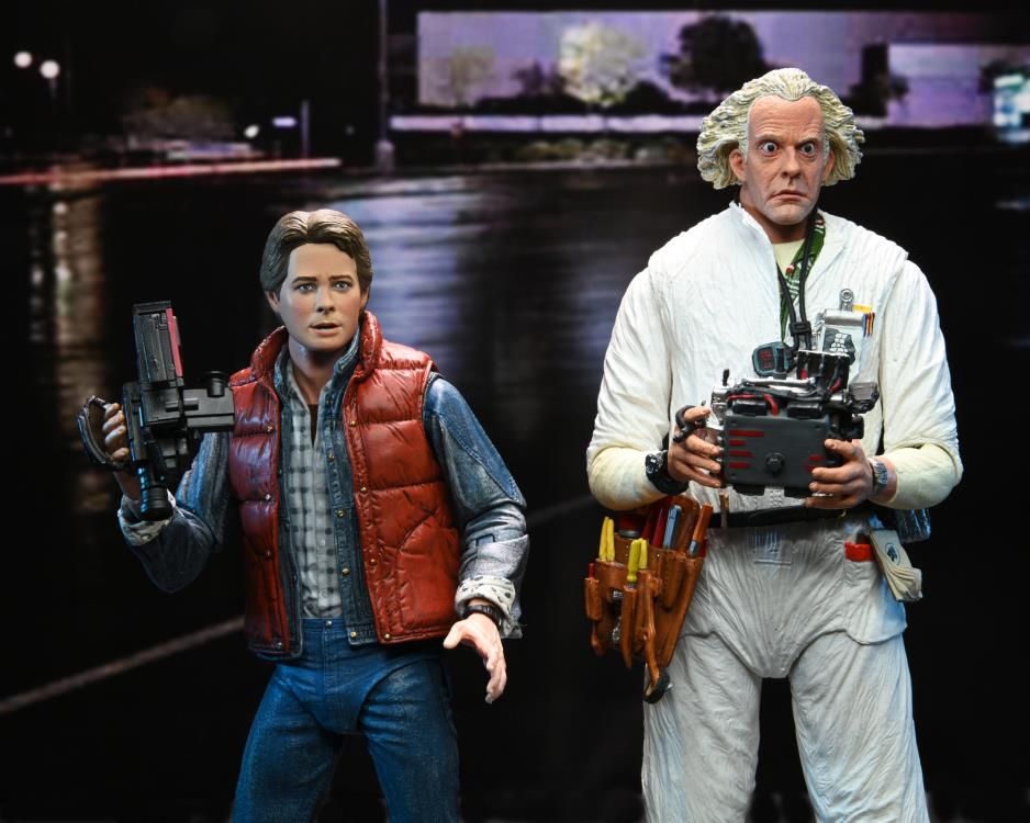 Back to the Future Ultimate Doc Brown (Hazmat Suit) Action Figure Gallery Image 16