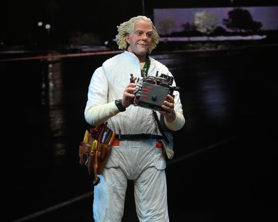 Back to the Future Ultimate Doc Brown (Hazmat Suit) Action Figure Gallery Image 8