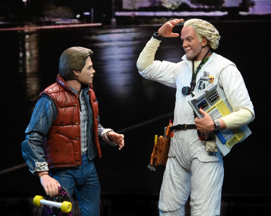 Back to the Future Ultimate Doc Brown (Hazmat Suit) Action Figure Gallery Image 15