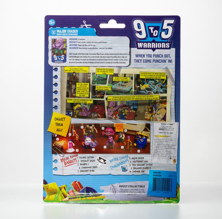 9 to 5 Warriors Major Eraser Figure Gallery Image 7