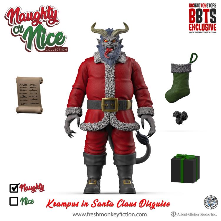 Naughty or Nice Collection Krampus in Santa Disguise BBTS Exclusive Figure Gallery Image 3