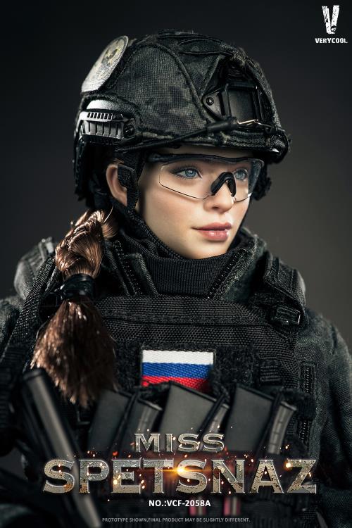 Russian Special Combat Miss Spetsnaz (Black Vest Ver.) 1/6 Figure Gallery Image 14