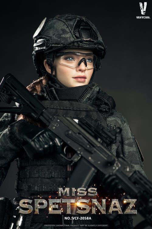 Russian Special Combat Miss Spetsnaz (Black Vest Ver.) 1/6 Figure Gallery Image 15