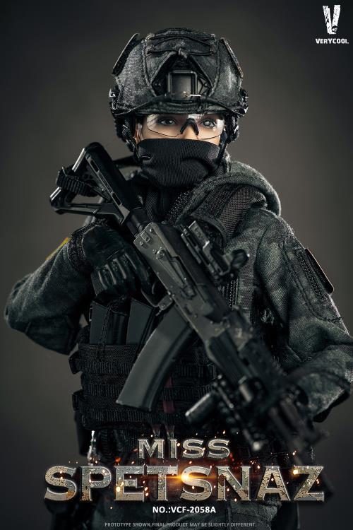 Russian Special Combat Miss Spetsnaz (Black Vest Ver.) 1/6 Figure Gallery Image 12
