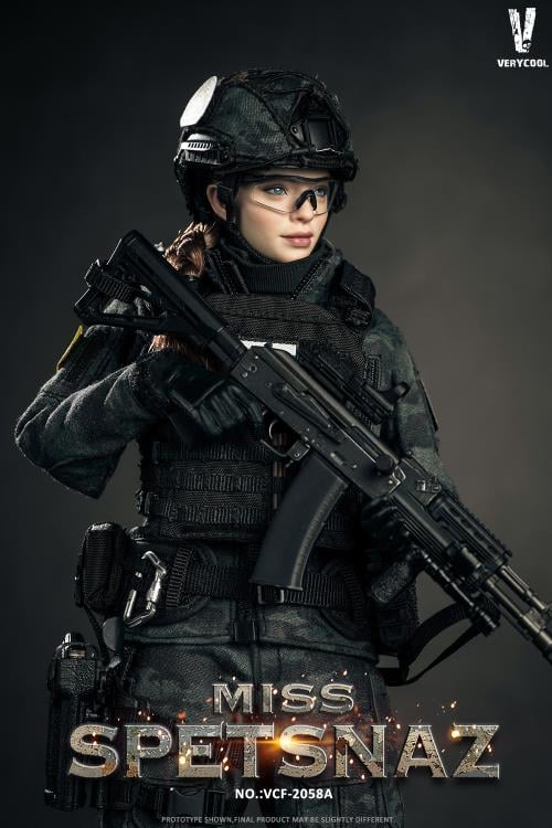 Russian Special Combat Miss Spetsnaz (Black Vest Ver.) 1/6 Figure Gallery Image 9
