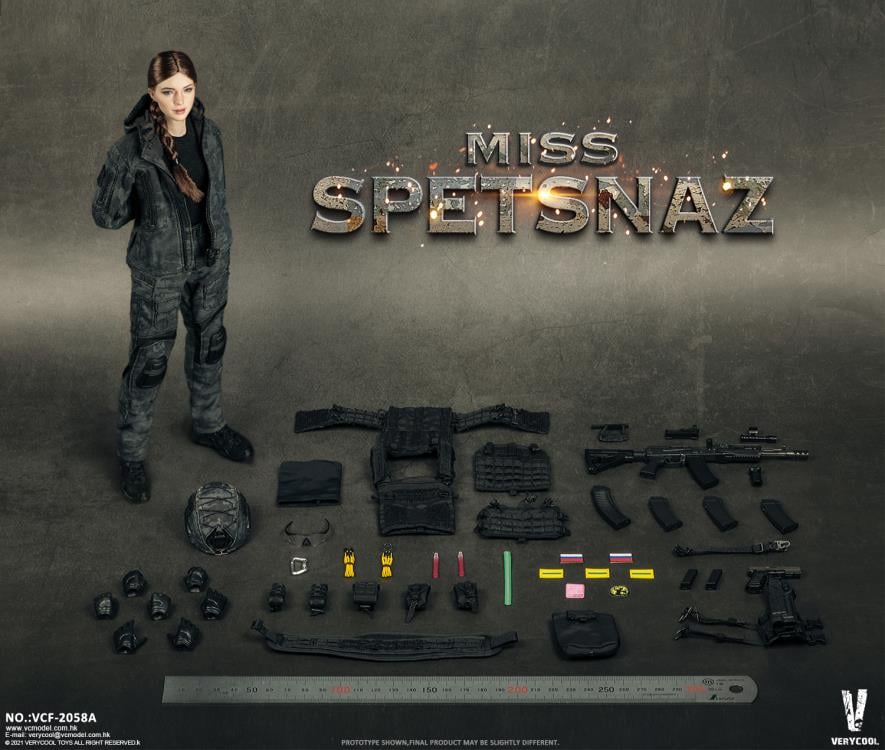 Russian Special Combat Miss Spetsnaz (Black Vest Ver.) 1/6 Figure Gallery Image 20