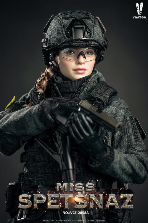 Russian Special Combat Miss Spetsnaz (Black Vest Ver.) 1/6 Figure Gallery Image 16
